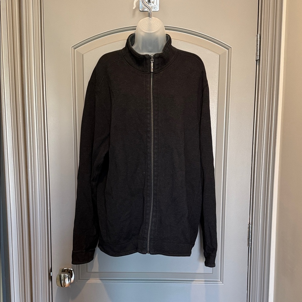 Tommy Bahama Black/Gray Reversible  Full-Zip Jacket